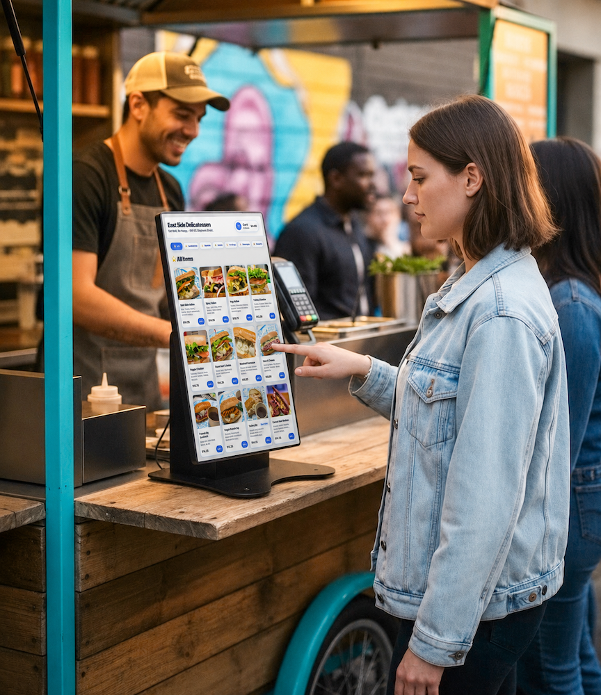 Eatery Kiosk ordering interface